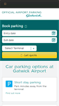 Mobile Screenshot of gatwickparking.com